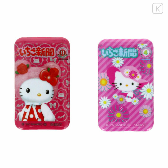 Japan Sanrio Secret Can Badge - Hello Kitty : Strawberry Newspaper 50th Anniversary Blind Box B - 3