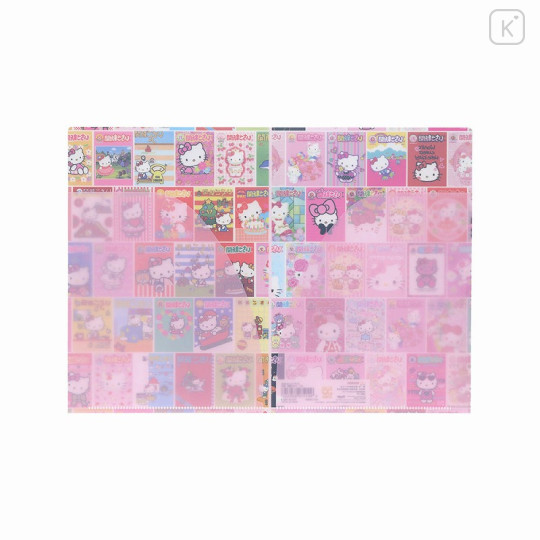 Japan Sanrio A5 Clear File - Hello Kitty : Strawberry Newspaper 50th Anniversary Heisei Retro Y2K - 2