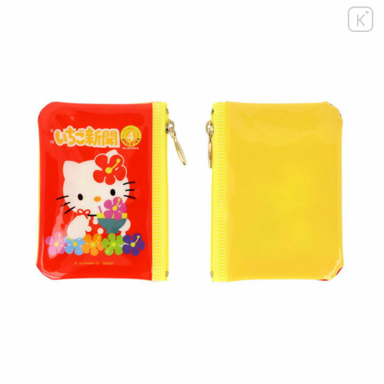 Japan Sanrio Secret Mini Flat Pouch - Hello Kitty : Strawberry Newspaper 50th Anniversary Blind Box - 3