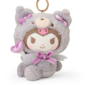 Japan Sanrio Original Mascot Holder - Kuromi : Fluffy Angel Bear - 2