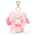 Japan Sanrio Original Mascot Holder - My Melody : Fluffy Angel Bear - 1