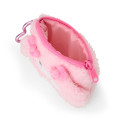Japan Sanrio Original Mascot Mini Pouch with Carabiner - My Melody : Fluffy Face - 3