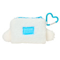 Japan Sanrio Original Mascot Mini Pouch with Carabiner - Cinnamoroll : Fluffy Face - 2