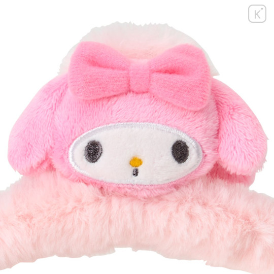 Japan Sanrio Original Mascot Hair Claw Clip - My Melody : Fluffy Face - 3