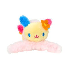 Japan Sanrio Original Mascot Hair Claw Clip - Usahana : Fluffy Face