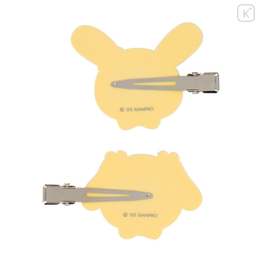 Japan Sanrio Original Bangs Clip Set - Usahana : Flocked - 3