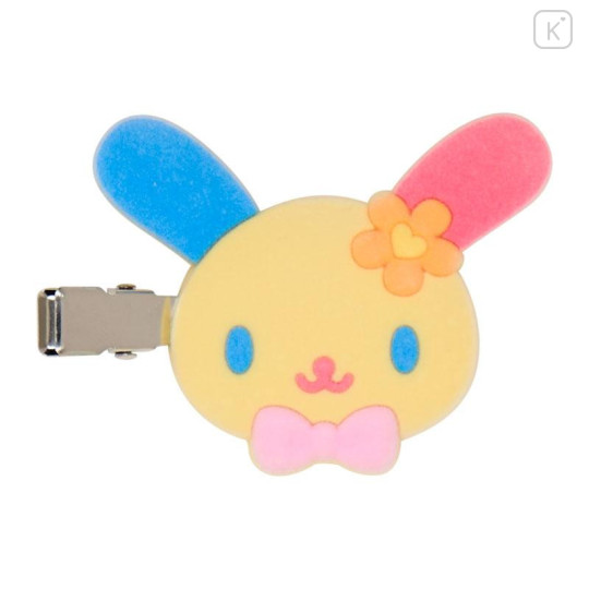 Japan Sanrio Original Bangs Clip Set - Usahana : Flocked - 4