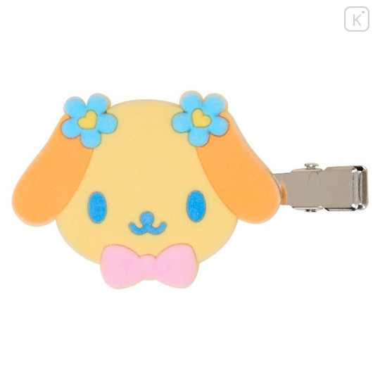 Japan Sanrio Original Bangs Clip Set - Usahana : Flocked - 5