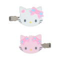 Japan Sanrio Original Bangs Clip Set - Charmmy Kitty : Flocked - 2