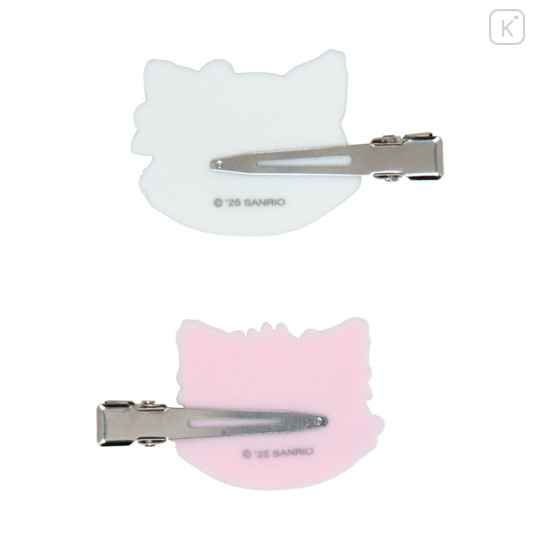 Japan Sanrio Original Bangs Clip Set - Charmmy Kitty : Flocked - 3
