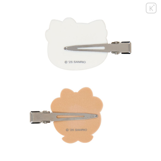 Japan Sanrio Original Bangs Clip Set - Hello Kitty & Tiny Chum : Flocked - 3