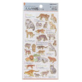 Japan Picture Book Sticker - Feline Animal - 1