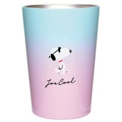 Japan Peanuts Stainless Steel Tumbler - Snoopy : Blue Pink Joe Cool