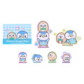 Japan Pokemon Puffy Sticker - Piplup & Rowlet : Pokepeace - 2