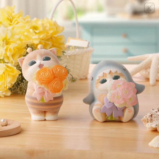 Japan Mofusand Miniature Figure - Mofamofy Bee Cat Flower Bouquet - 4