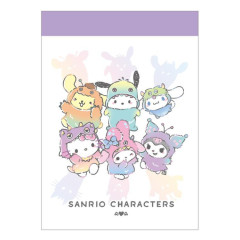 Japan Sanrio Mini Notepad - Characters Colorful Monster