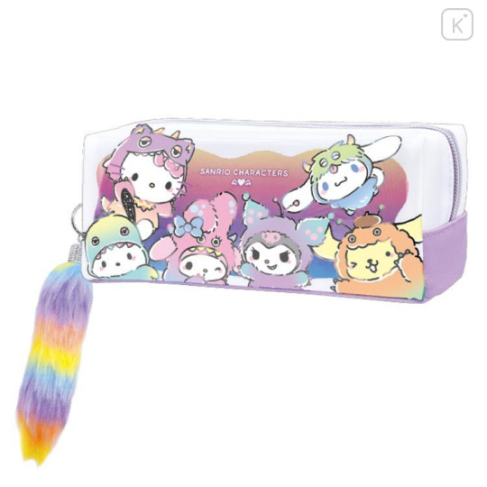 Japan Sanrio Pen Pouch Pencil Case - Characters Colorful Monster - 1