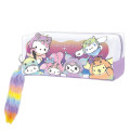 Japan Sanrio Pen Pouch Pencil Case - Characters Colorful Monster - 1