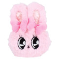 Japan Esther Bunny Mini Plush Pouch with Carabiner - Pink - 1