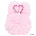 Japan Esther Bunny Mini Plush Pouch with Carabiner - Pink - 2