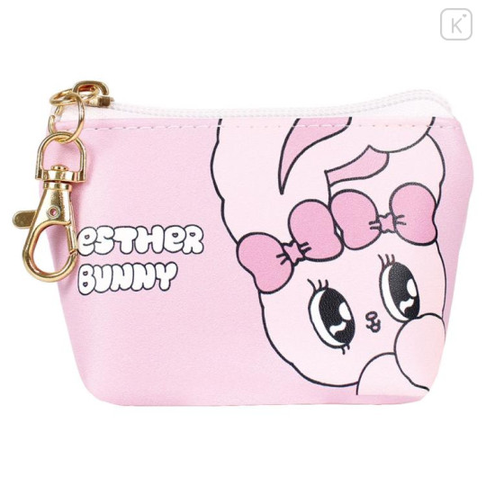Japan Esther Bunny Triangular Mini Pouch - Pink - 1