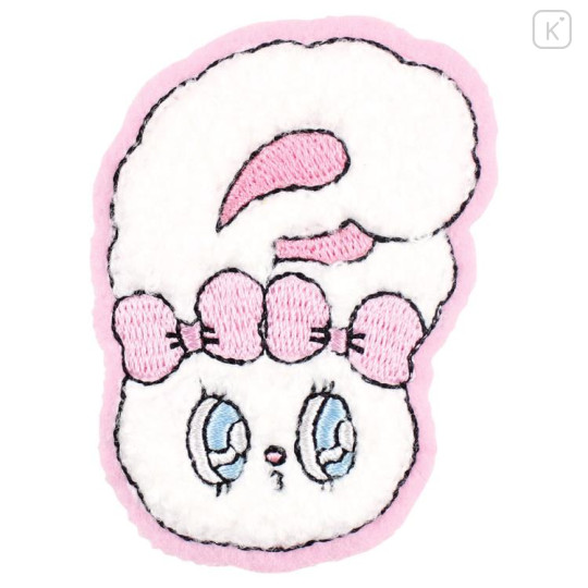 Japan Esther Bunny Versatile Iron-On and Sticker Patch - Face White - 1
