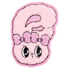 Japan Esther Bunny Versatile Iron-On and Sticker Patch - Face Pink