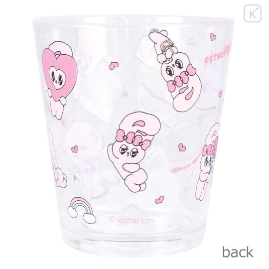 Japan Esther Bunny Clear Plastic Tumbler - Relax - 2