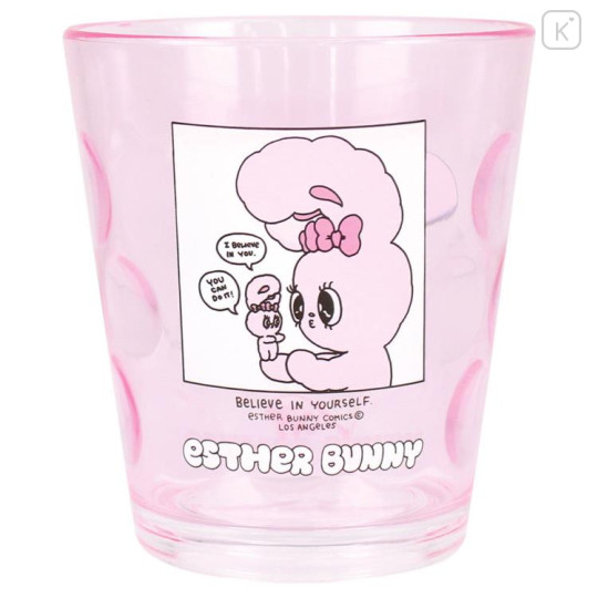 Japan Esther Bunny Clear Plastic Tumbler - Pink - 1