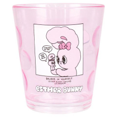 Japan Esther Bunny Clear Plastic Tumbler - Pink