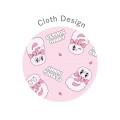 Japan Esther Bunny Scrunchie - Satin Layered Pink - 2