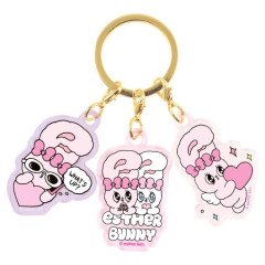 Japan Esther Bunny Acrylic Keychain 3 Charm - Friends
