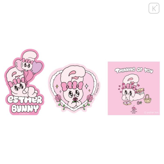 Japan Esther Bunny Clear Sticker Set - Dream - 2