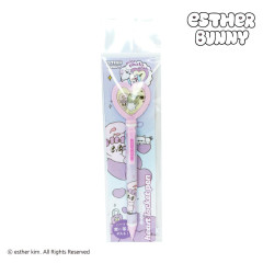 Japan Esther Bunny Mechanical Pencil - Lavender Bunny Mascot Clip Heart Locket