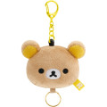 Japan San-X Plush Mascot Retractable Reel Keychain - Rilakkuma : Face - 1