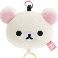Japan San-X Plush Mascot Retractable Reel Keychain - Korilakkuma : Face - 2