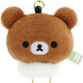 Japan San-X Plush Mascot Retractable Reel Keychain - Chairoikoguma : Face - 2