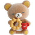 Japan San-X Petit Collection Mascot - Rilakkuma : Mister Donut Flocked - 2