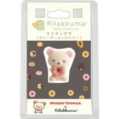 Japan San-X Petit Collection Mascot - Korilakkuma : Mister Donut Flocked