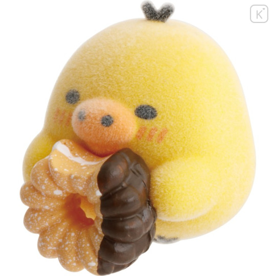 Japan San-X Petit Collection Mascot - Kiiroitori : Mister Donut Flocked - 3