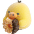 Japan San-X Petit Collection Mascot - Kiiroitori : Mister Donut Flocked - 3