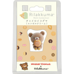 Japan San-X Petit Collection Mascot - Chairoikoguma : Mister Donut Flocked