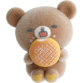 Japan San-X Petit Collection Mascot - Chairoikoguma : Mister Donut Flocked - 2