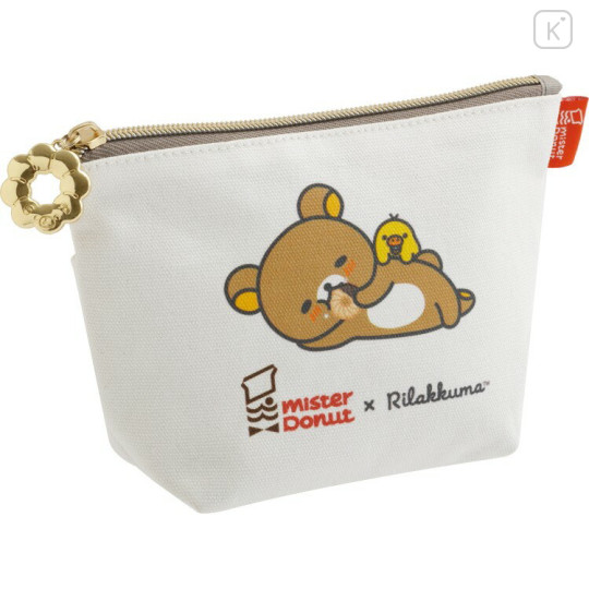 Japan San-X Cosmetic Pouch - Rilakkuma : Mister Donut - 1