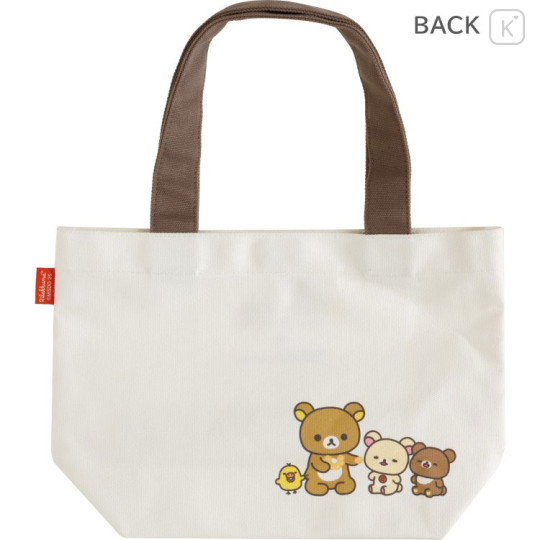 Japan San-X Mini Tote Bag - Rilakkuma : Mister Donut - 2