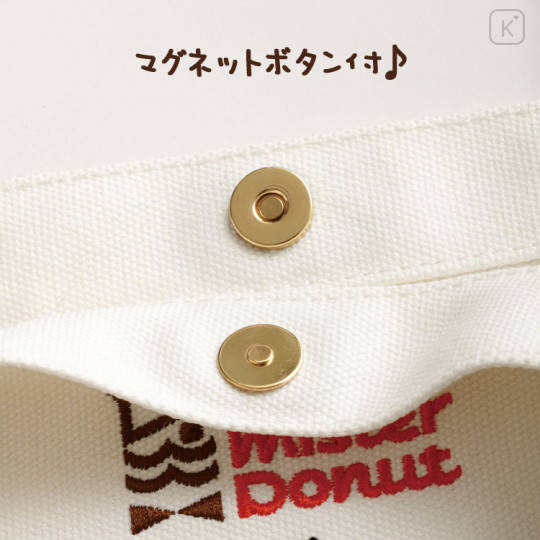 Japan San-X Mini Tote Bag - Rilakkuma : Mister Donut - 3