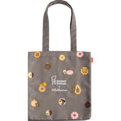 Japan San-X Tote Bag - Rilakkuma : Mister Donut Grey