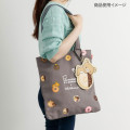 Japan San-X Tote Bag - Rilakkuma : Mister Donut Grey - 4