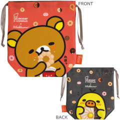 Japan San-X Drawstring Bag - Kiiroitori & Rilakkuma : Mister Donut