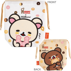 Japan San-X Drawstring Bag - Chairoikoguma & Korilakkuma : Mister Donut